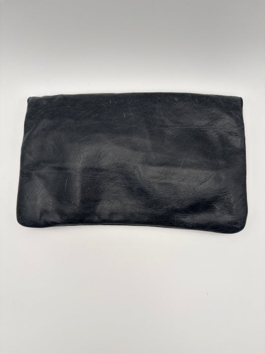 Balenciaga Pochette Giant Envelope in pelle di Agnello Blu