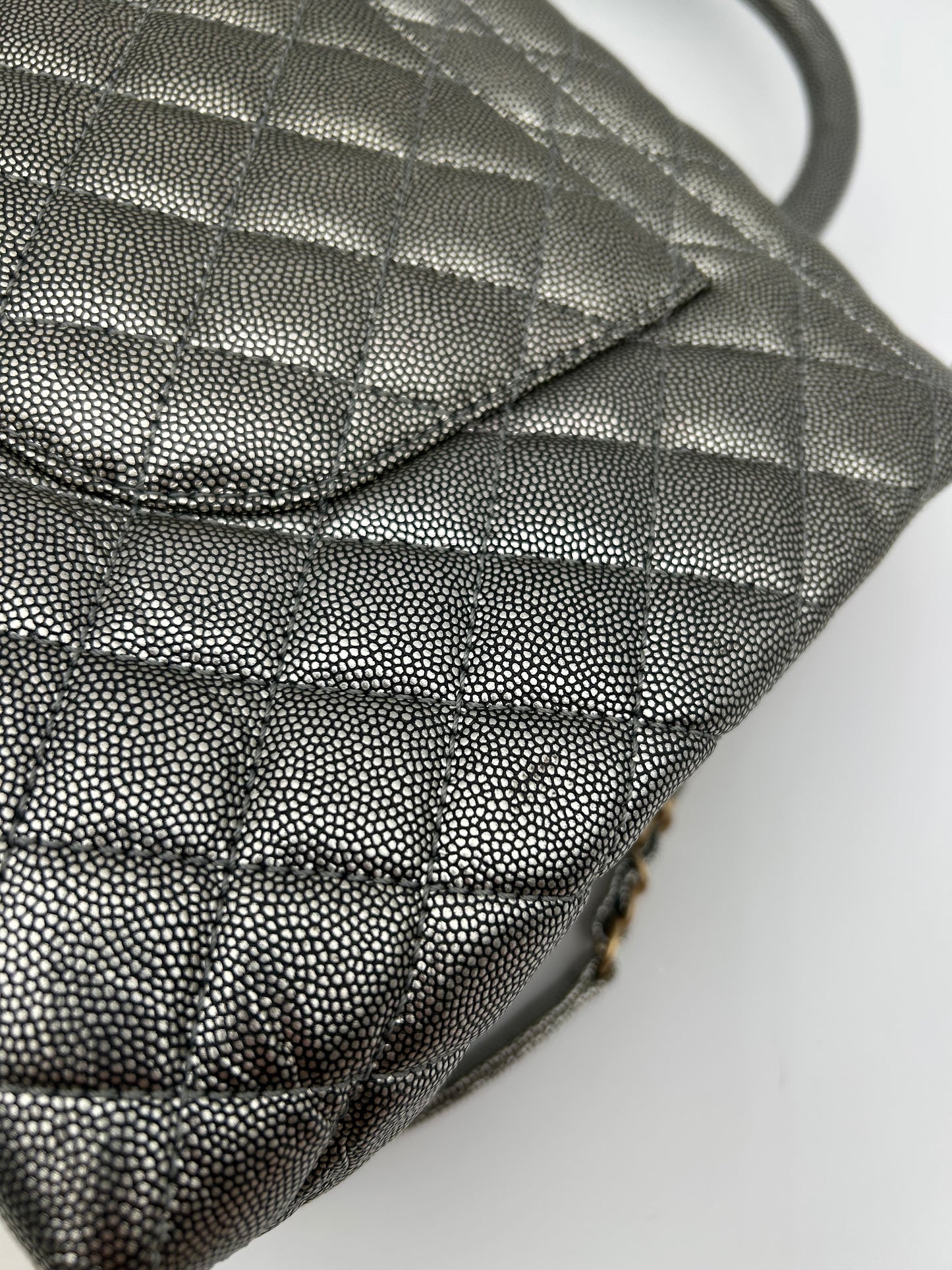 Borsa Coco Handle Chanel argento