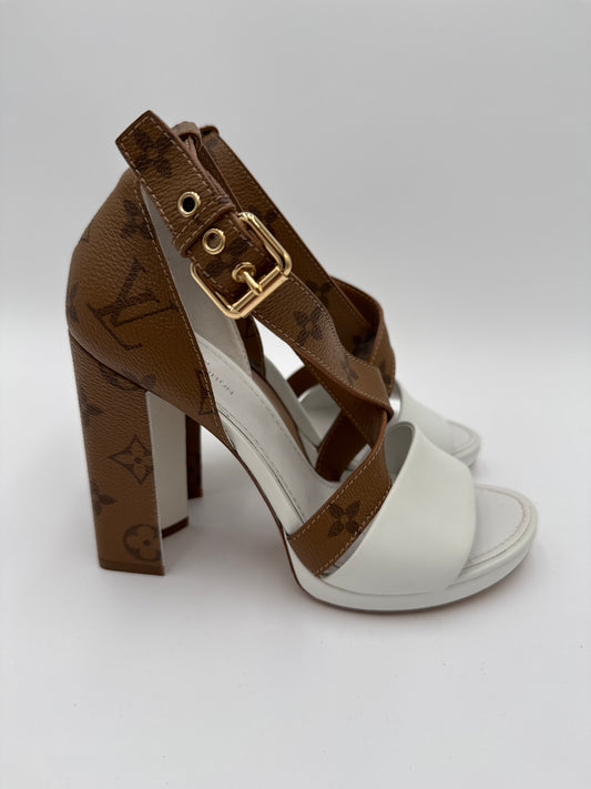 Louis Vuitton Sandali Bicolore Pelle Biana