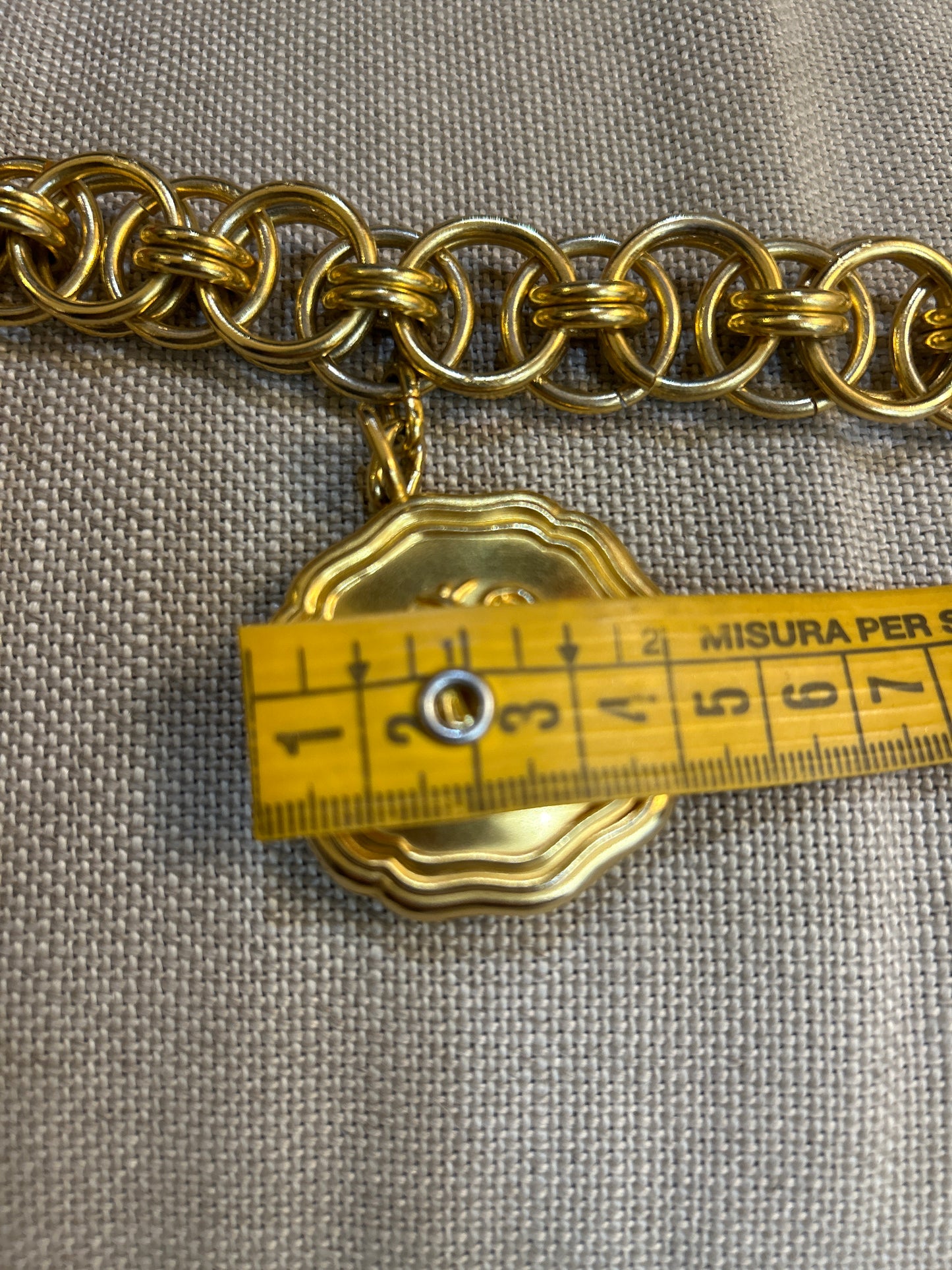 Emilio Pucci Cintura in Metallo Dorato