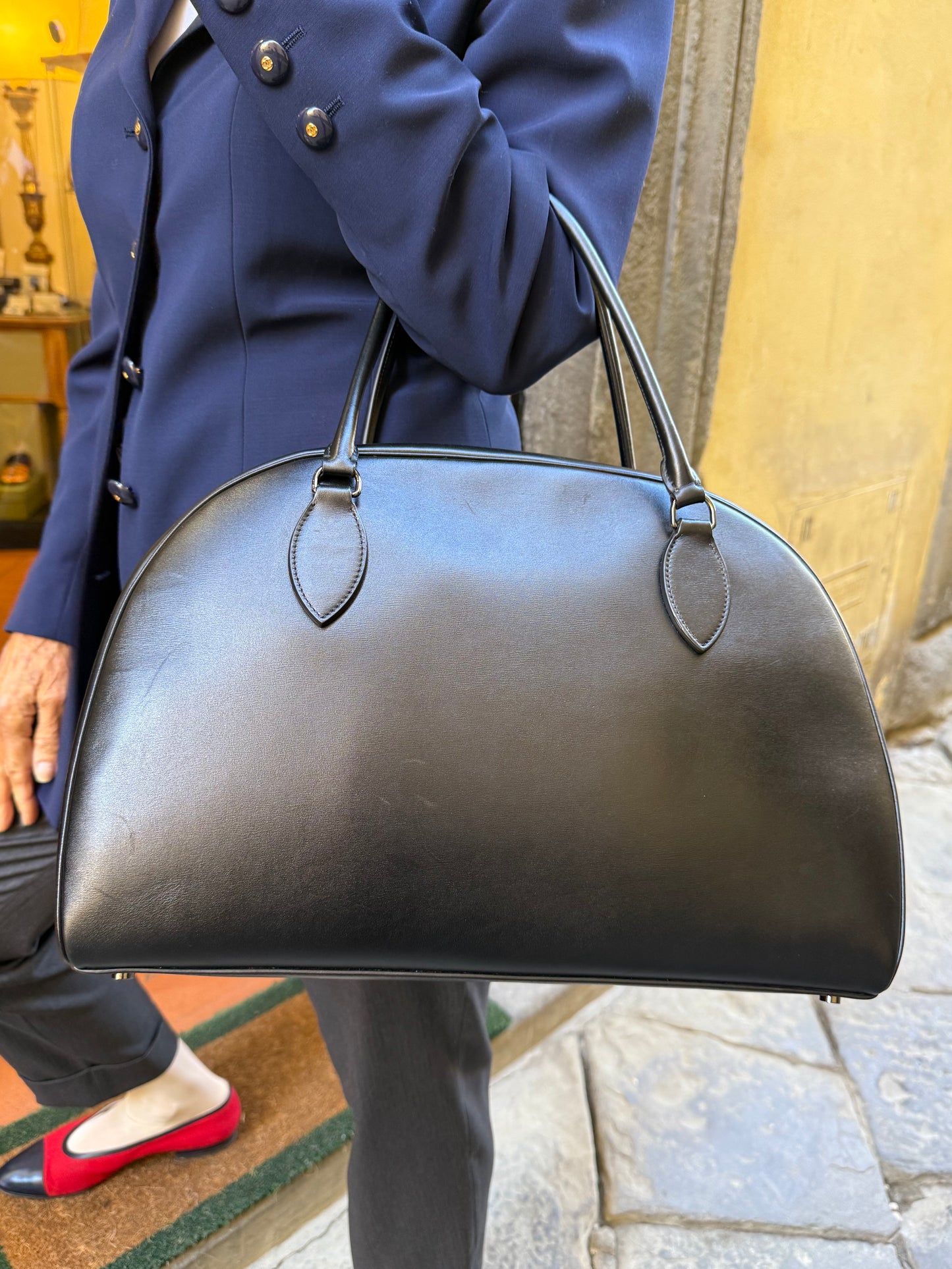 ALAIÏA borsa in pelle nera
