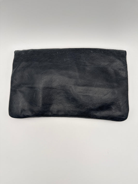 Balenciaga Pochette Giant Envelope in pelle di Agnello Blu Balenciaga