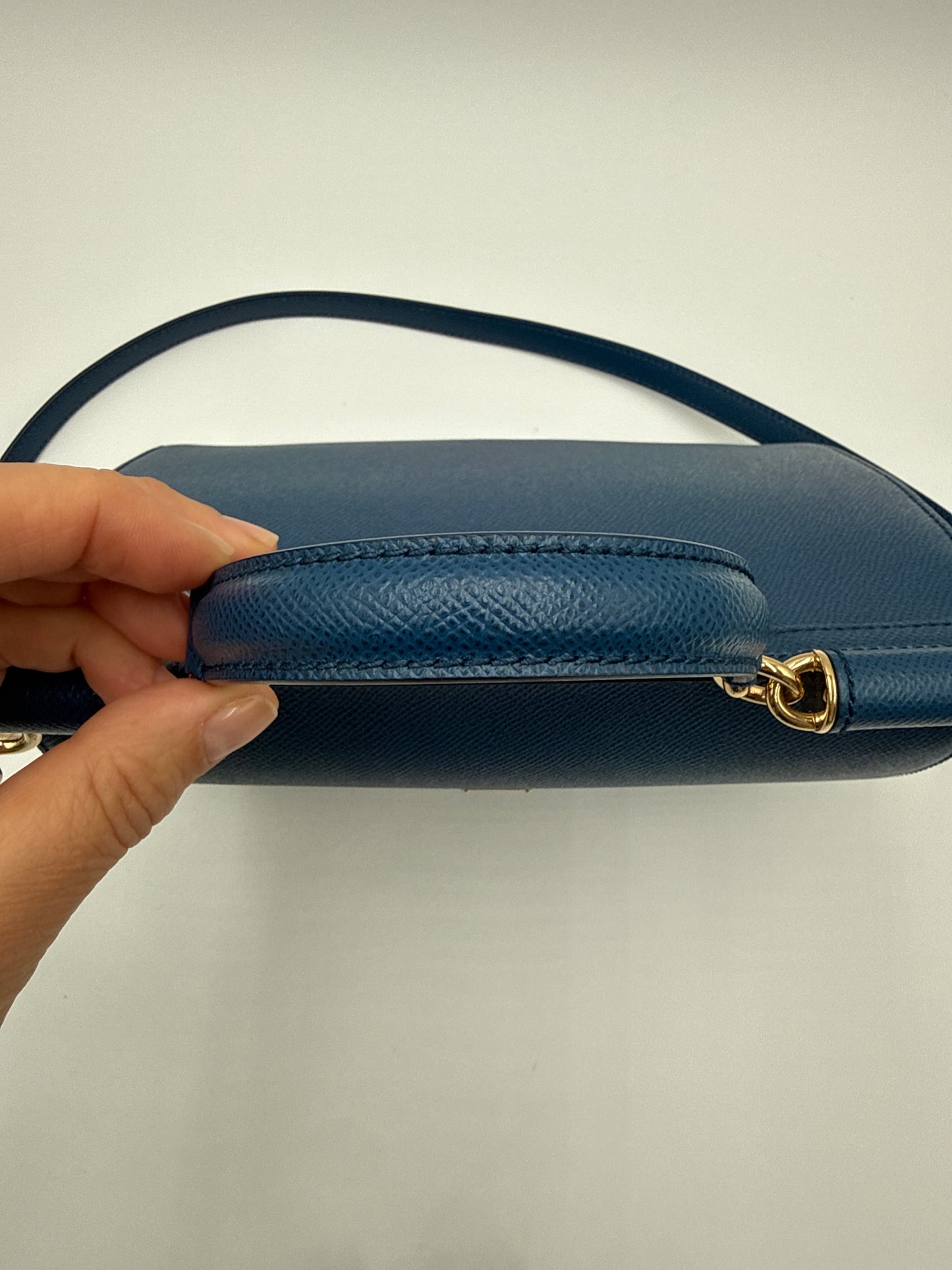 Borsa Sicily Dolce e Gabbana in pelle di vitello Bluette