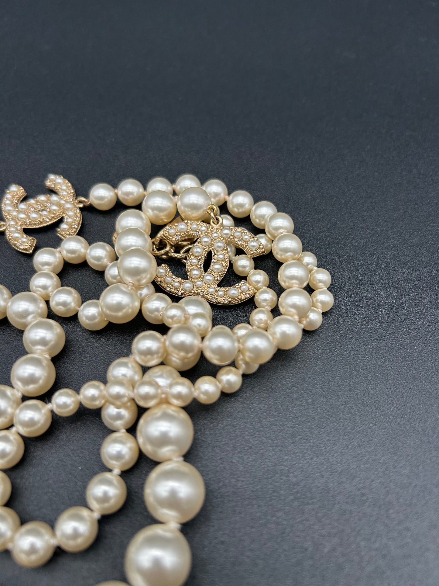 Chanel CC Pearl Necklace
