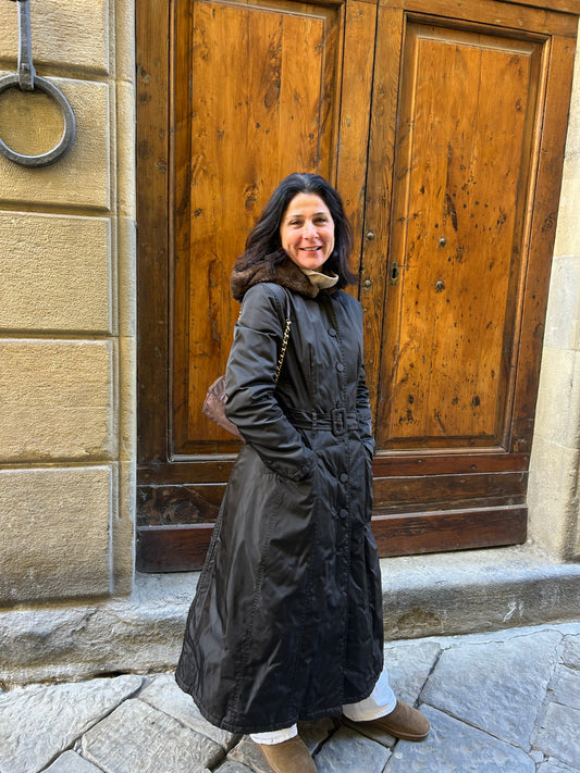 Prada Cappotto Impermeabile Marrone