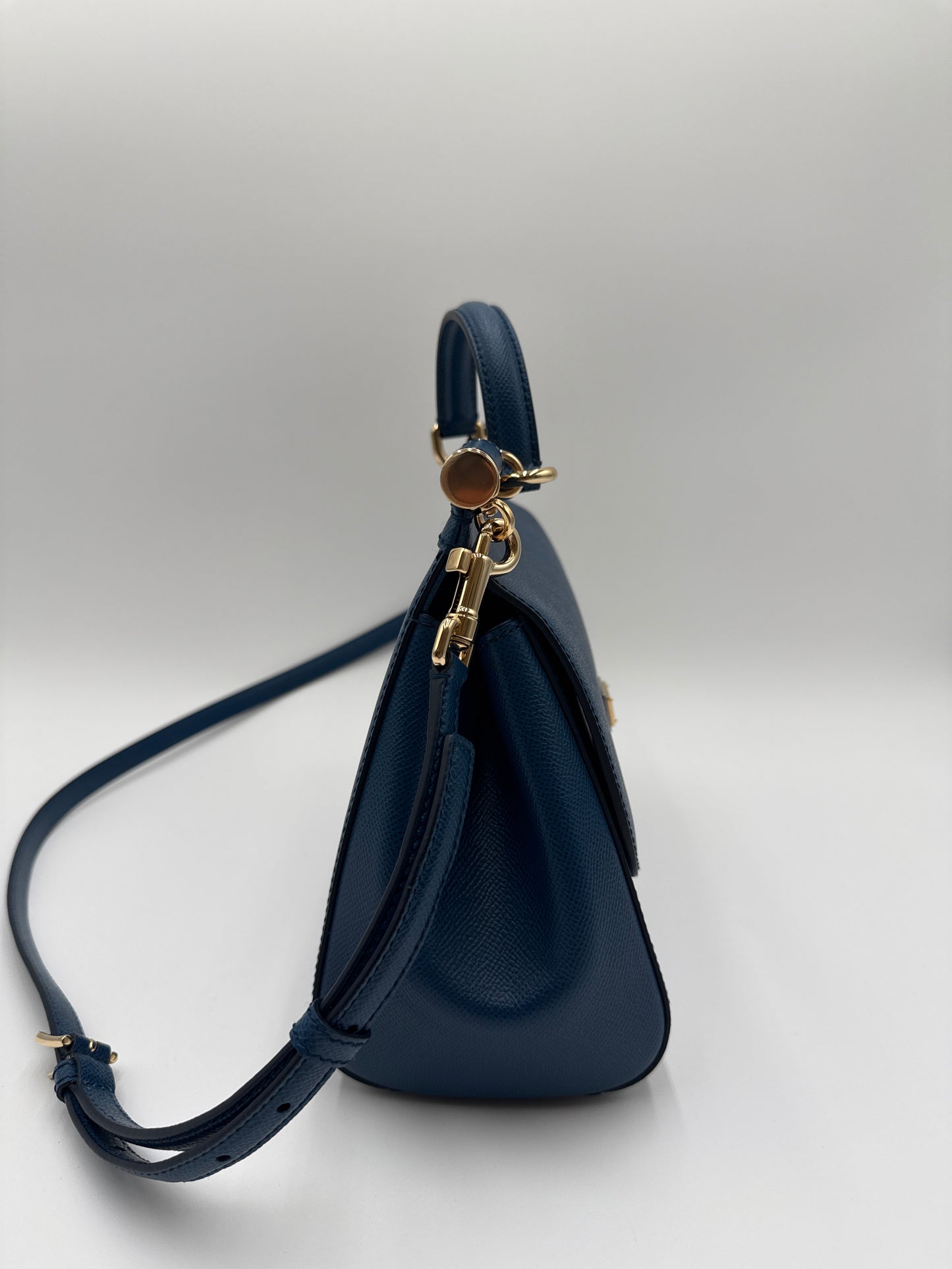 Borsa Sicily Dolce e Gabbana in pelle di vitello Bluette