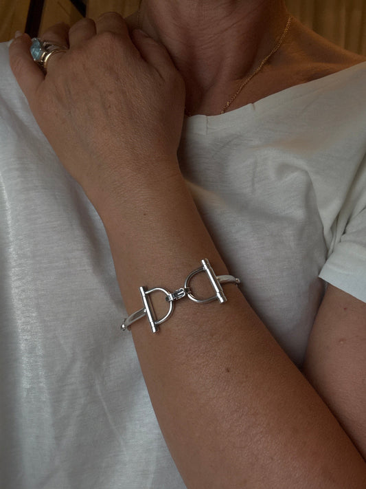 Hermès Bracciale Argento Staffa di Cavallo Hermes