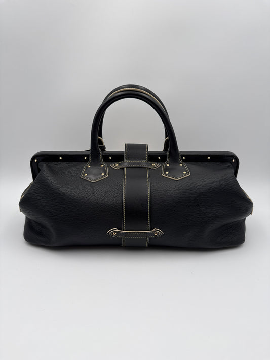 Louis Vuitton Angenieux GM Borsa in Pelle Nera Louis vuitton