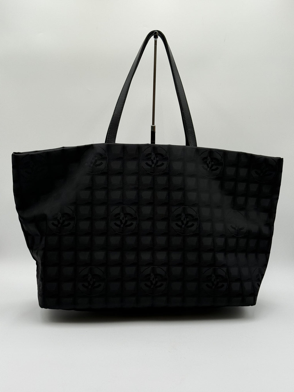 Chanel Borsa Tote Tela Nera