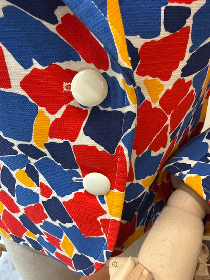 Yves Saint Laurent Giacca Vintage 1982 Motivo Mosaico