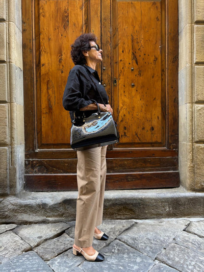 Louis Vuitton Borsa Brea MM Vernice Nera