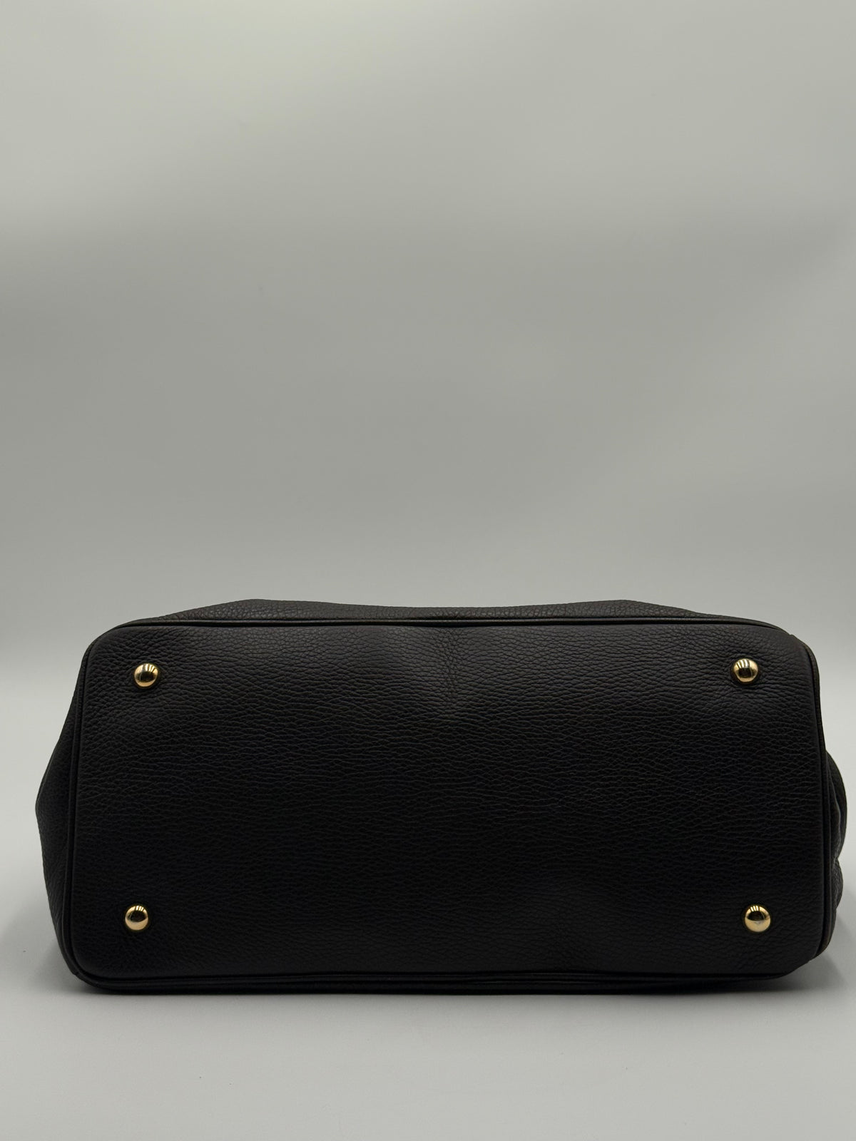 Borsa Tote Prada in pelle di Vitello Martellata Marrone
