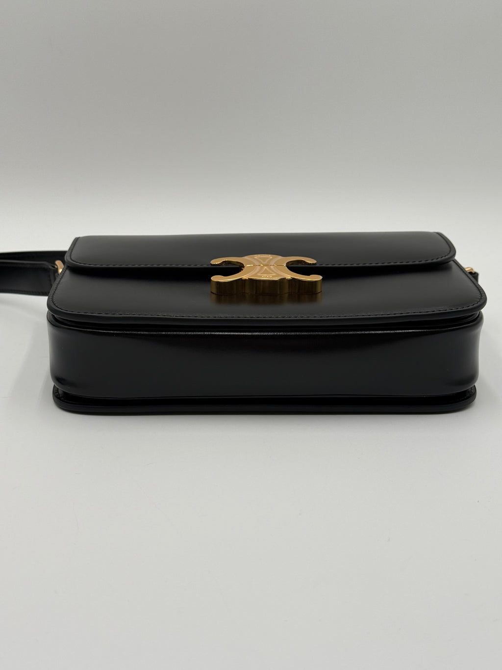 Celine Triompe Borsa Tracolla Medium  in pelle Nera