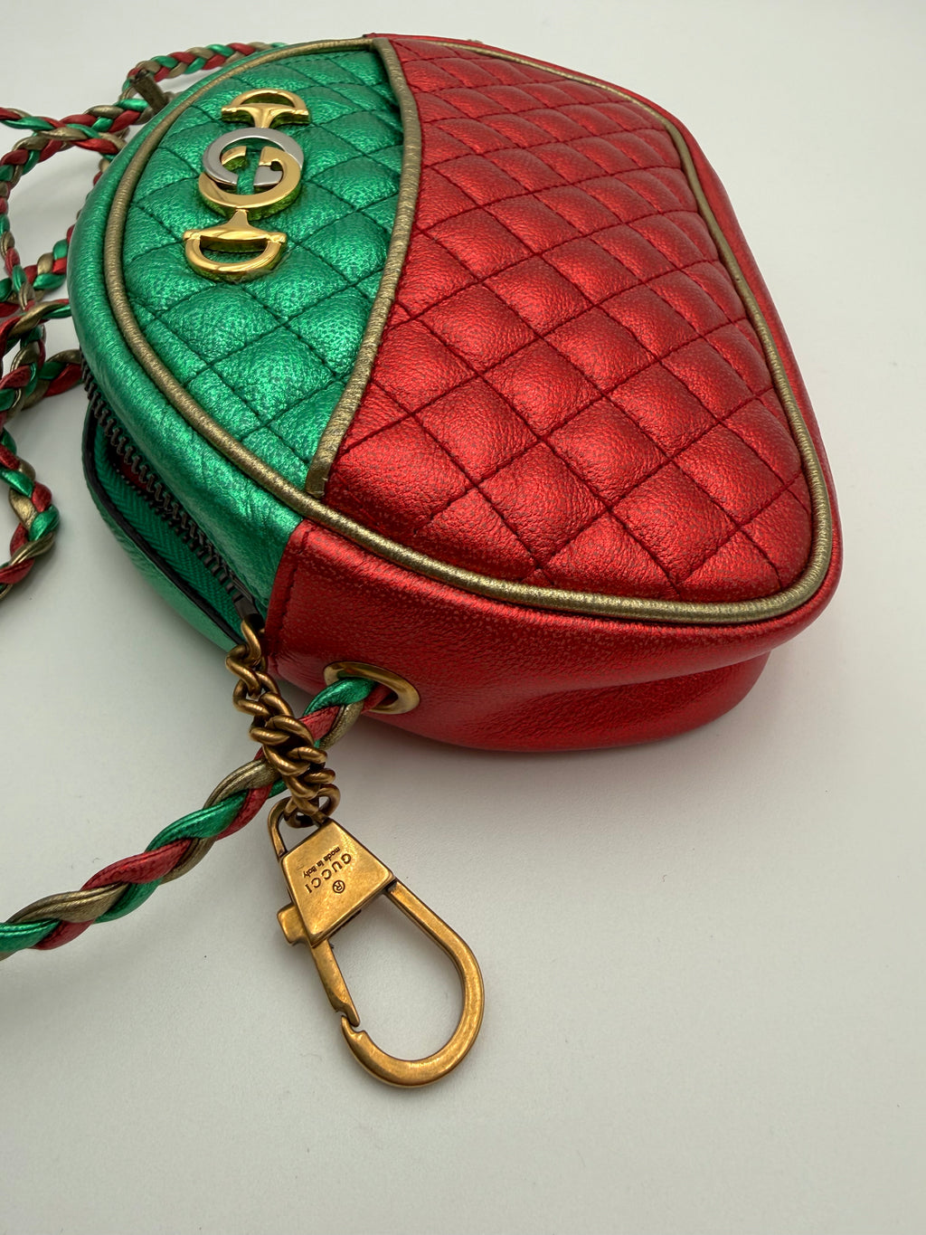 Gucci Laminate in Pelle Trapuntata Mini Cruise 2019