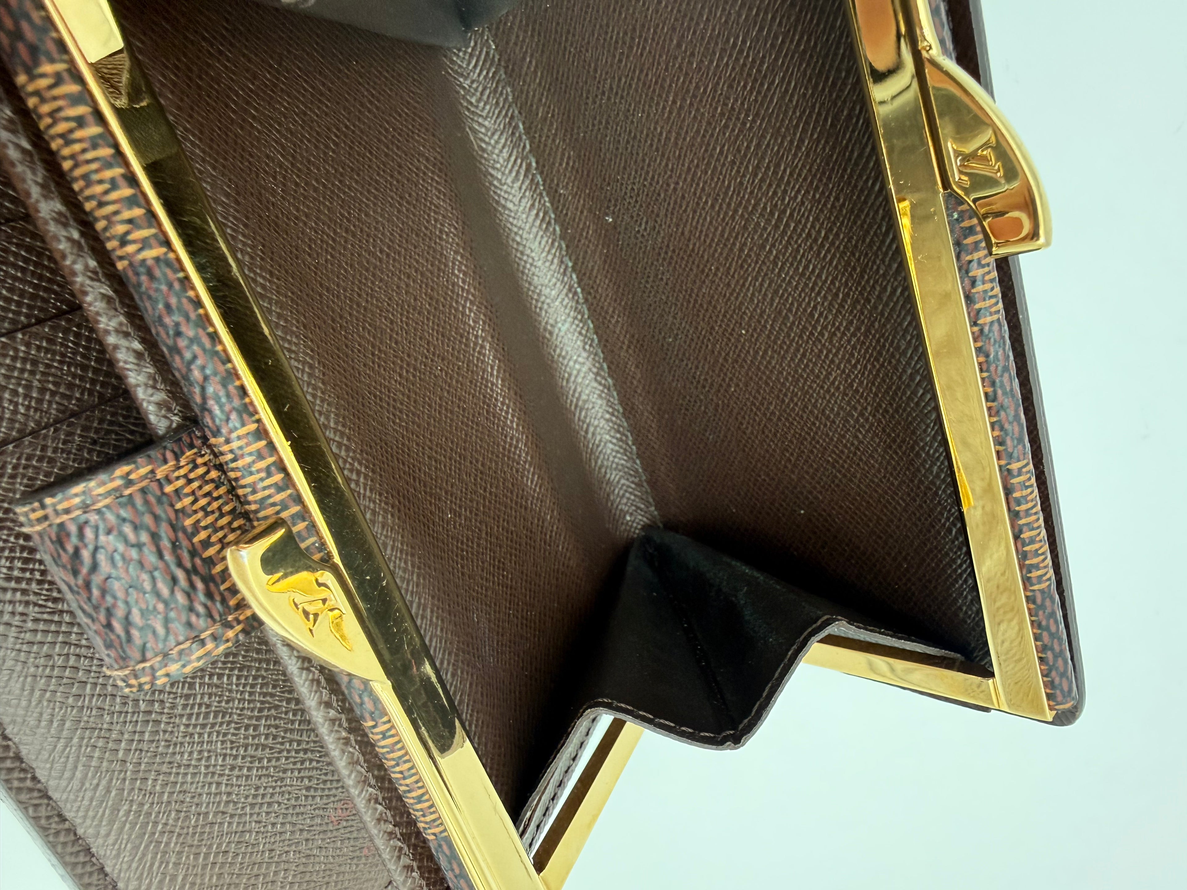 Louis Vuitton portafoglio in tela Damier Ebene