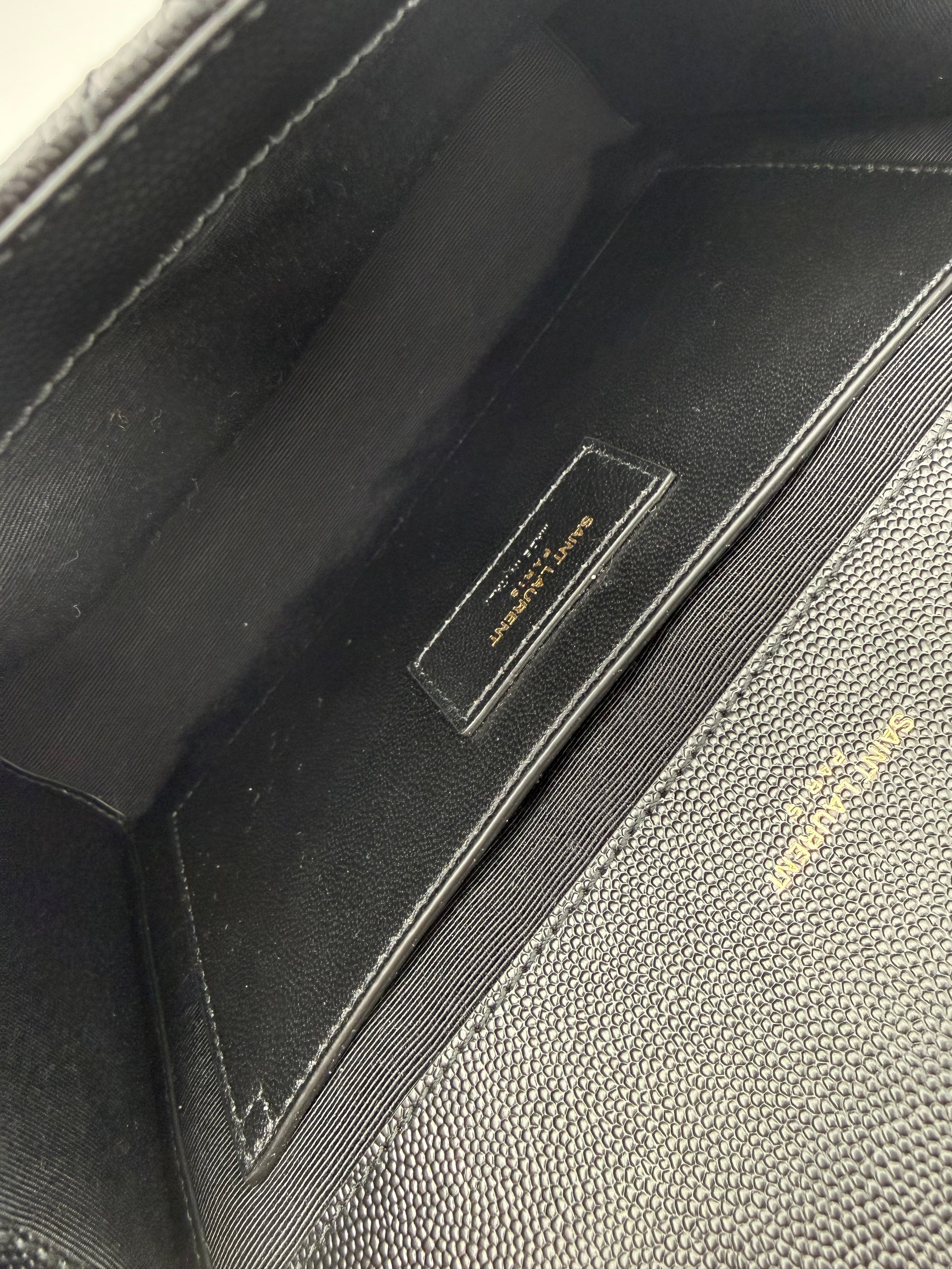 Saint Laurent Envelope Borsa a Tracolla  in Pelle Nera