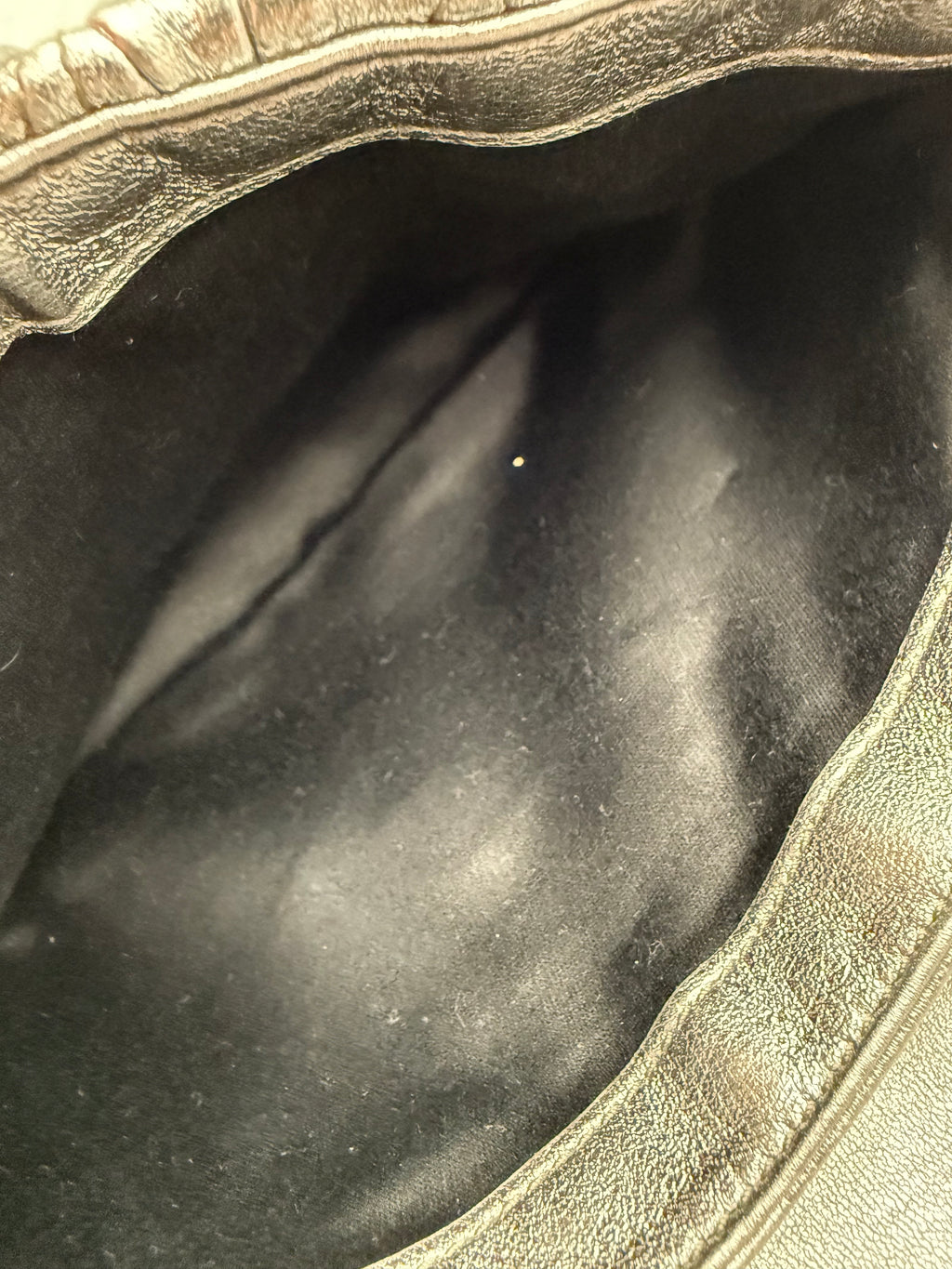 Borsa tracolla Matelassè in Pelle Argento