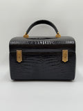 Beauty Casa Vintage  Revlon in Pelle di Coccodrillo Nero