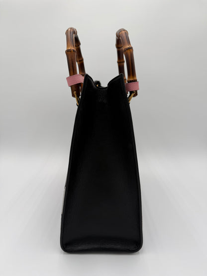 Gucci Diana in Velluto  a Rombi Nero e Grigio