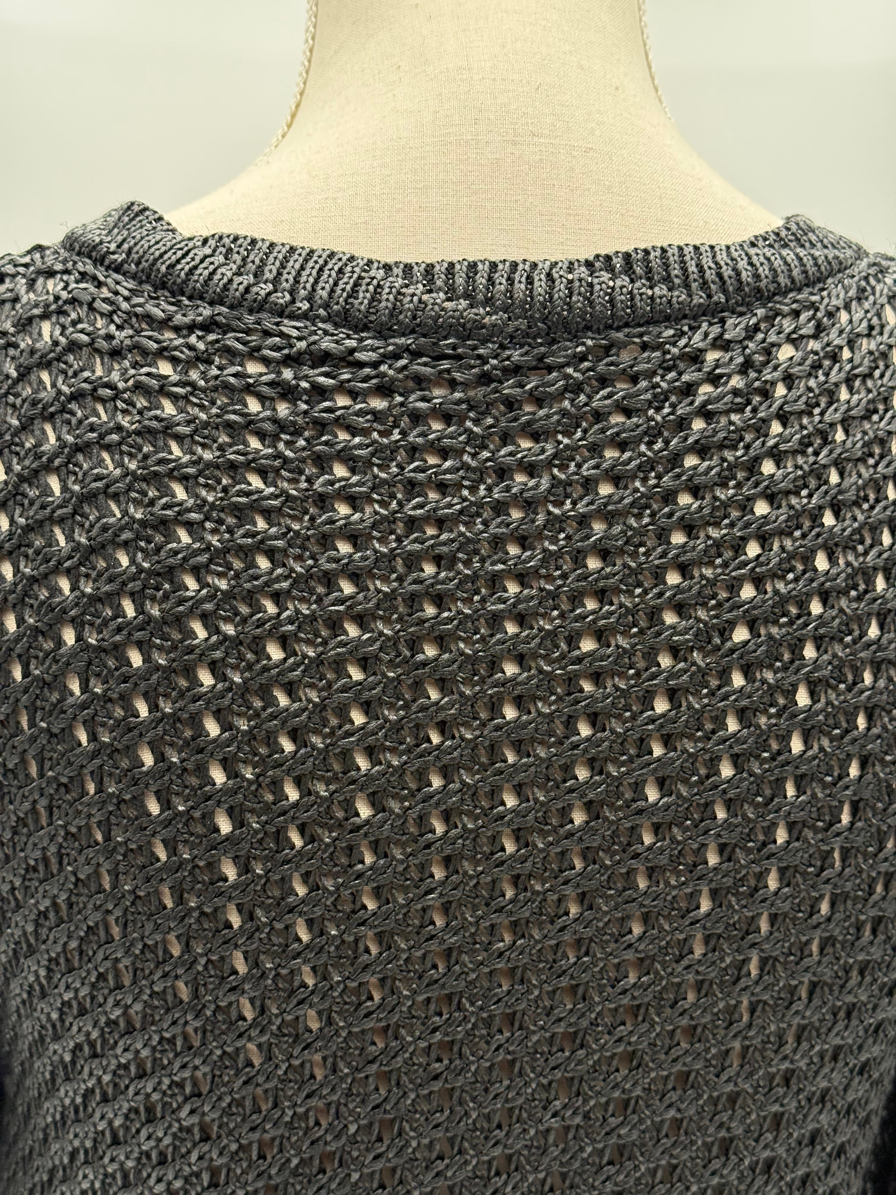 Balenciaga Paris Cardigan in Maglia di Rayon Nera