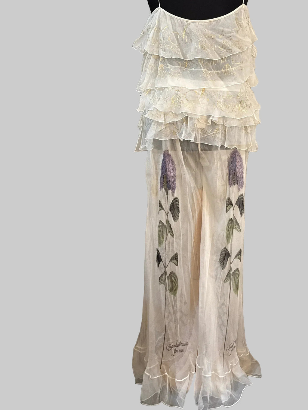 Roberto Cavalli Vintage set in Chiffon di Seta