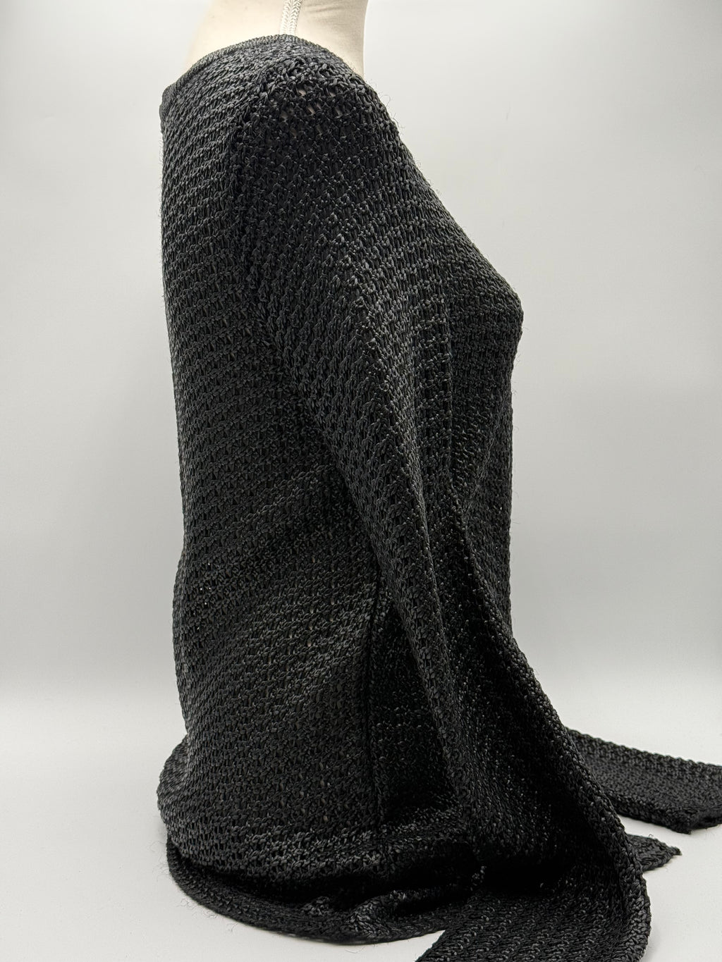 Balenciaga Paris Cardigan in Maglia di Rayon Nera