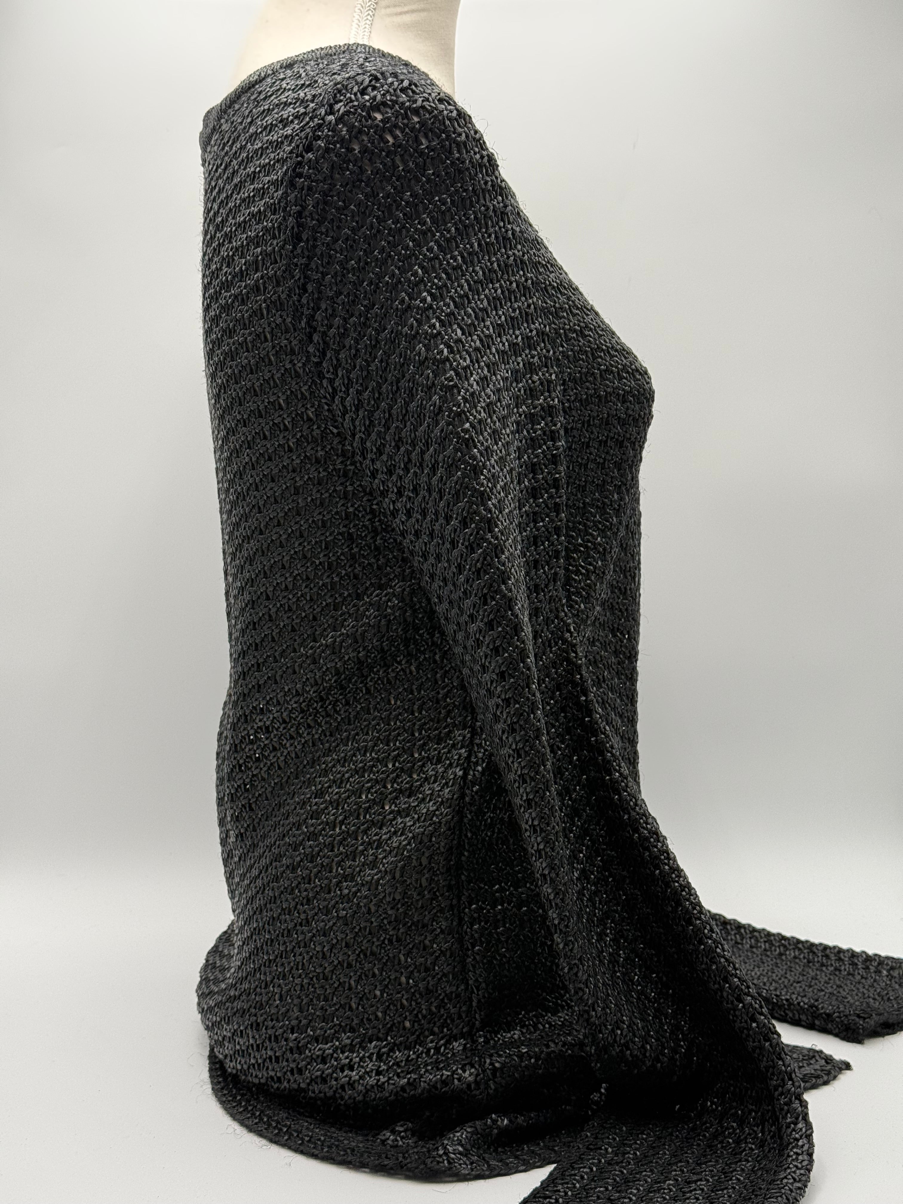 Balenciaga Paris Cardigan in Maglia di Rayon Nera