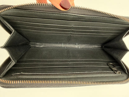 Bottega Veneta Portafoglio Pelle Intrecciata Nero Antracite