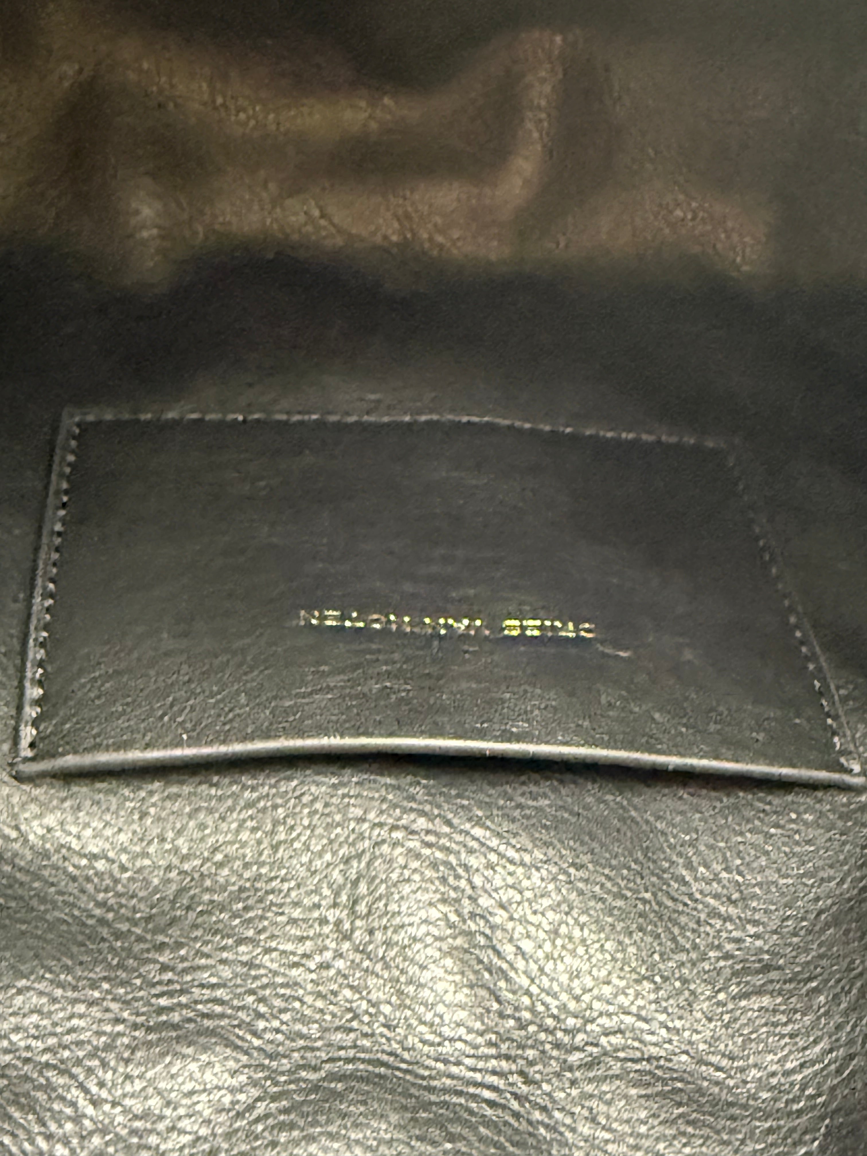 Pochette Dries Van Noten in Tessuto Tecnico Plissettato - Nero