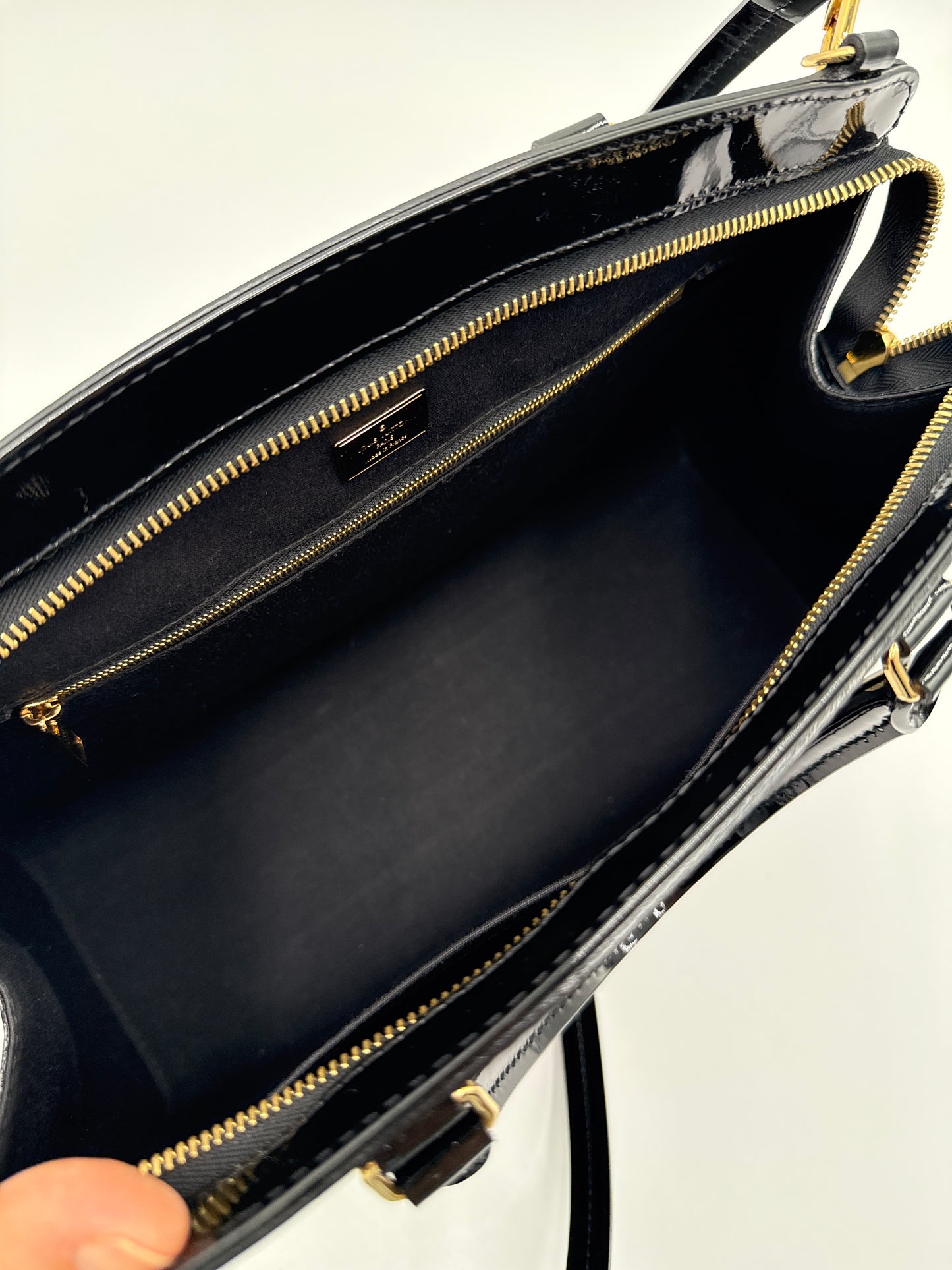 Louis Vuitton Borsa Brea MM Vernice Nera