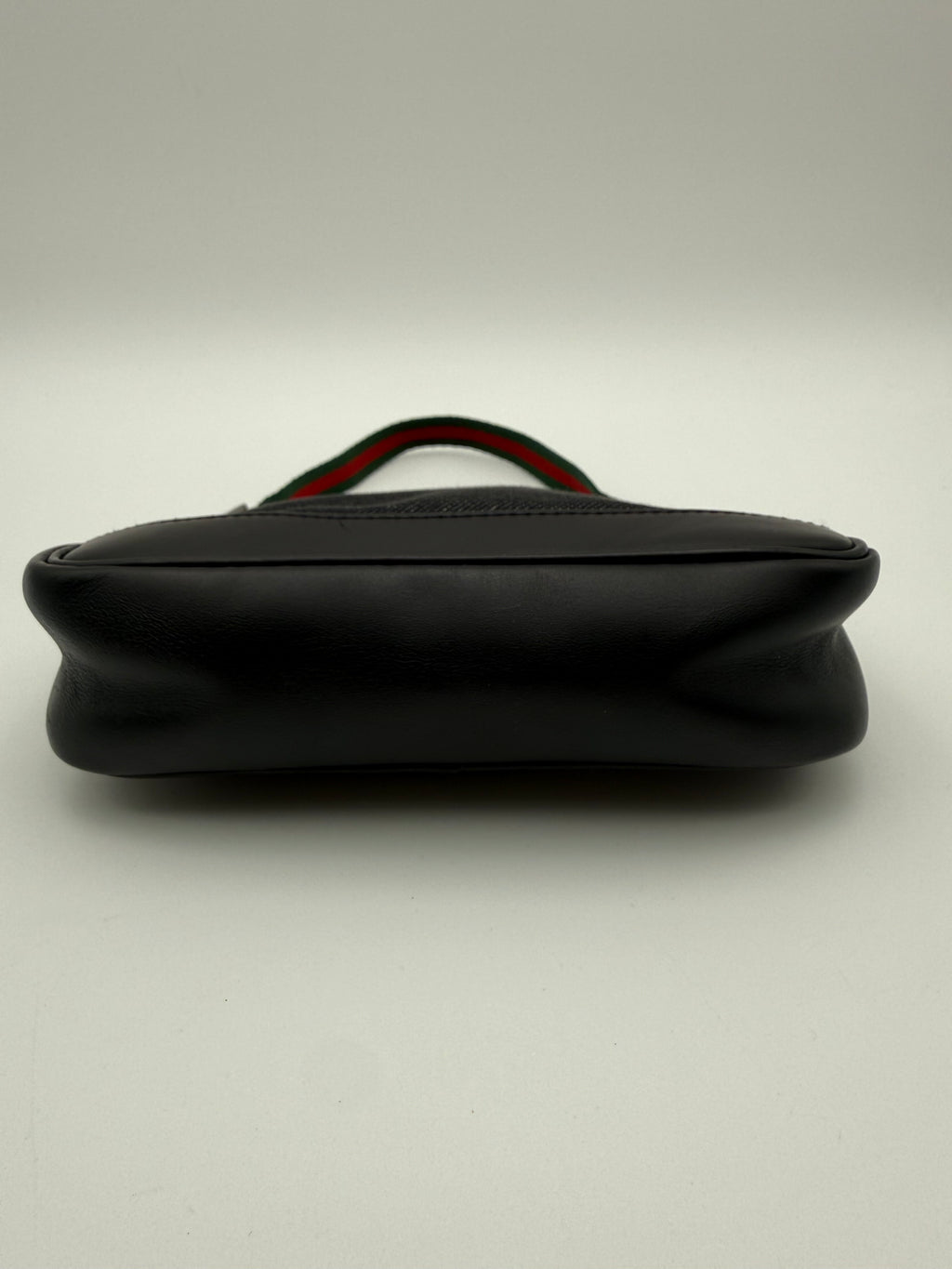 Gucci Borsa  a spalla  GG in Denim Nera e tracolla Web