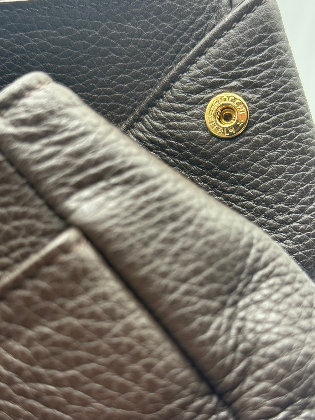 Borsa Tote Prada in pelle di Vitello Martellata Marrone