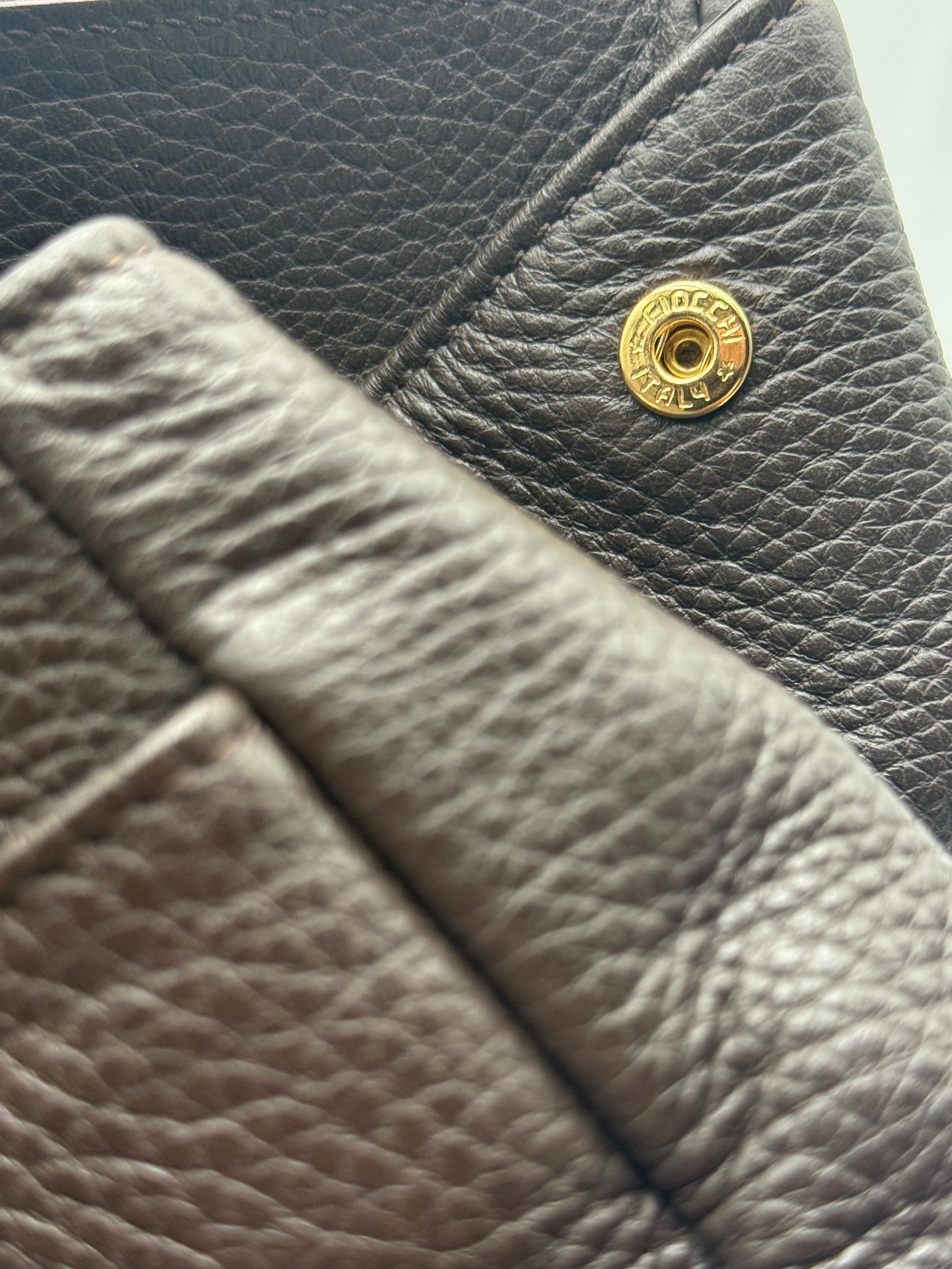Borsa Tote Prada in pelle di Vitello Martellata Marrone