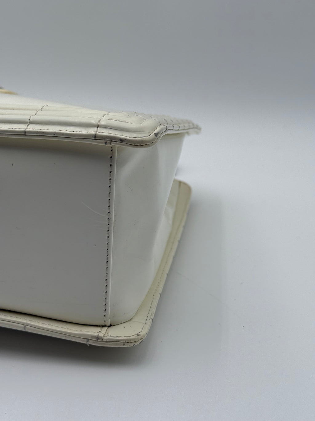 Borsa Chanel Boy Tote in pelle Bianca Edizione Limitata