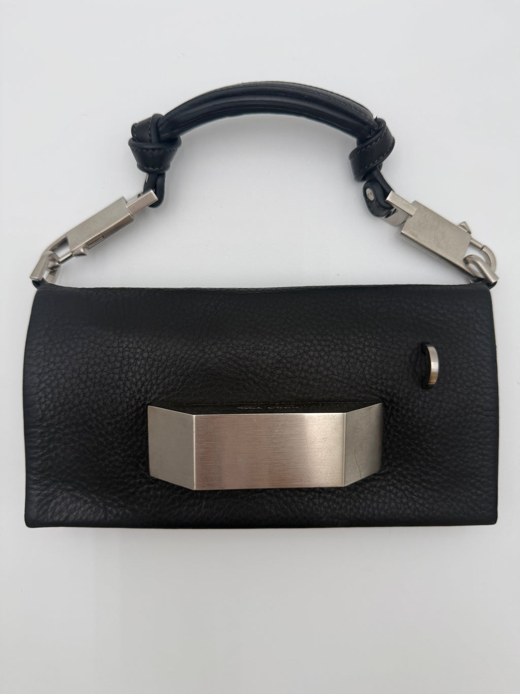 Rick Owens – Borsa Mini Pillow Griffin con Dettaglio Hardware Monumentale