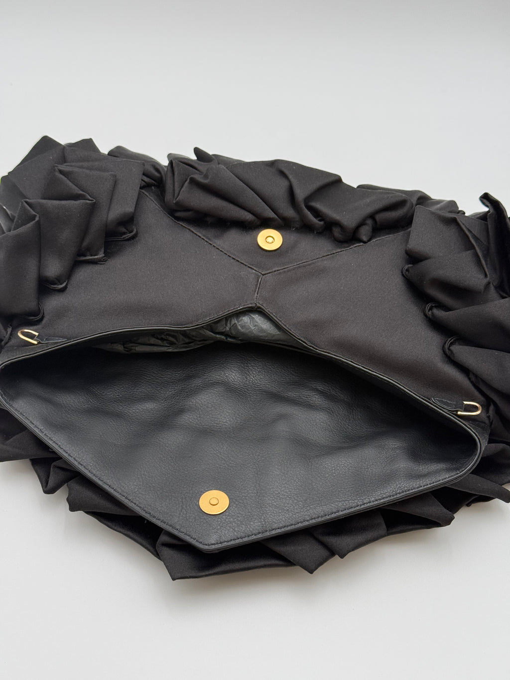 Pochette Dries Van Noten in Tessuto Tecnico Plissettato - Nero