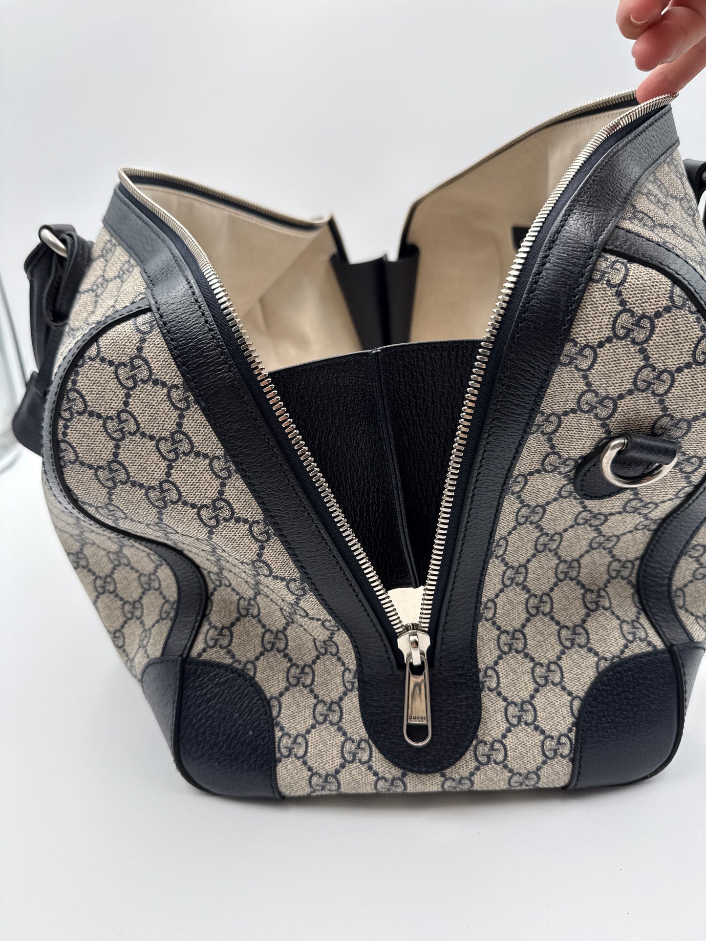 Gucci Savoy Borsone viaggio Tela Supreme GG