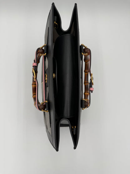 Gucci Diana in Velluto  a Rombi Nero e Grigio