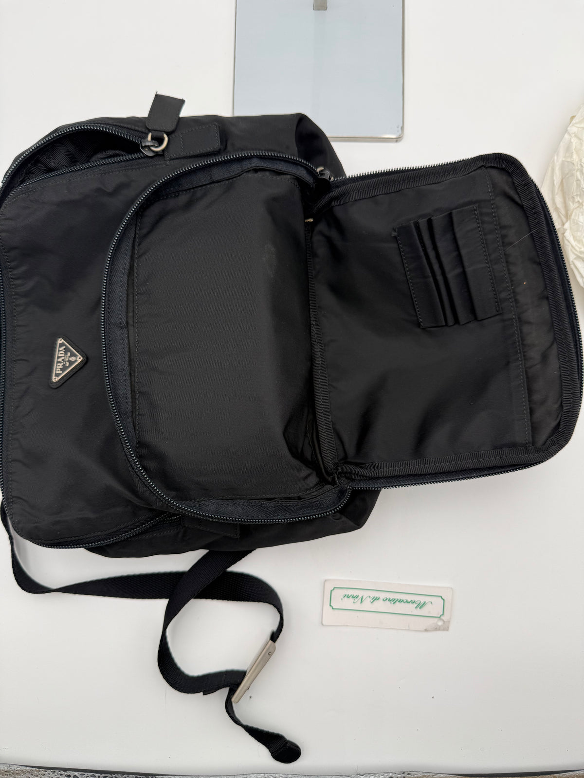 Prada Zaino  in Nylon Tela Vela Nero