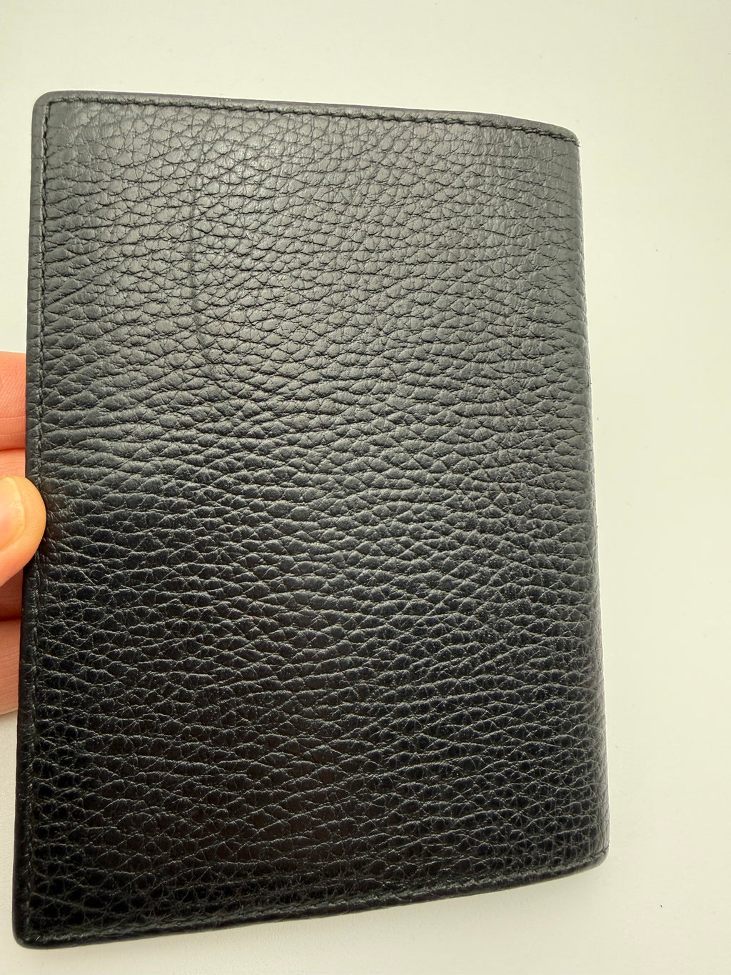 Gucci Portadocumenti GG Mormont in Pelle di Vitello Nero