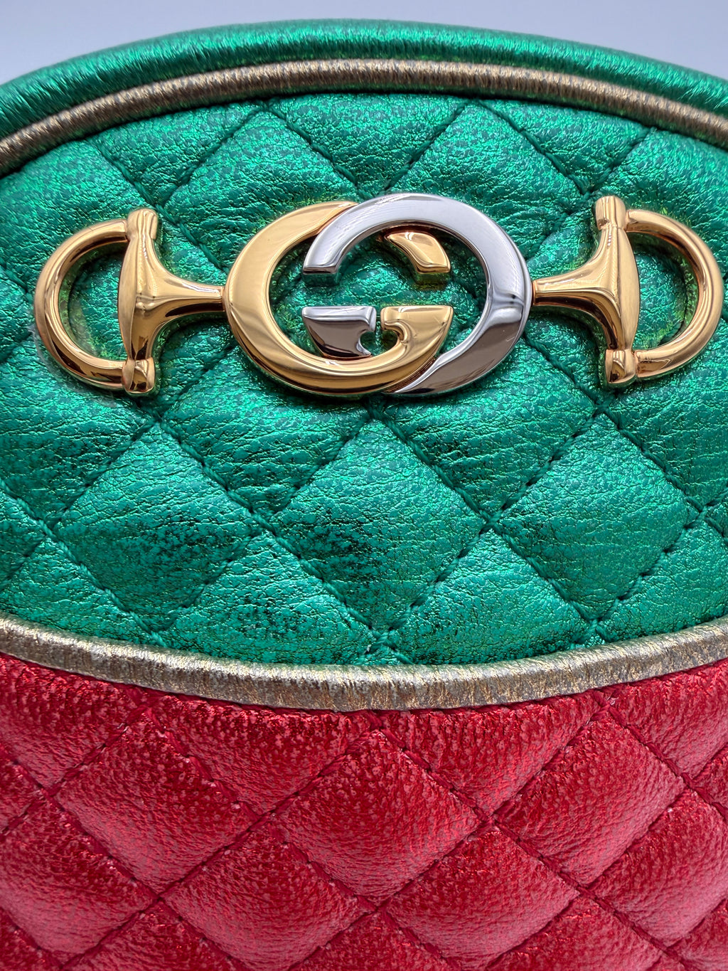 Gucci Laminate in Pelle Trapuntata Mini Cruise 2019