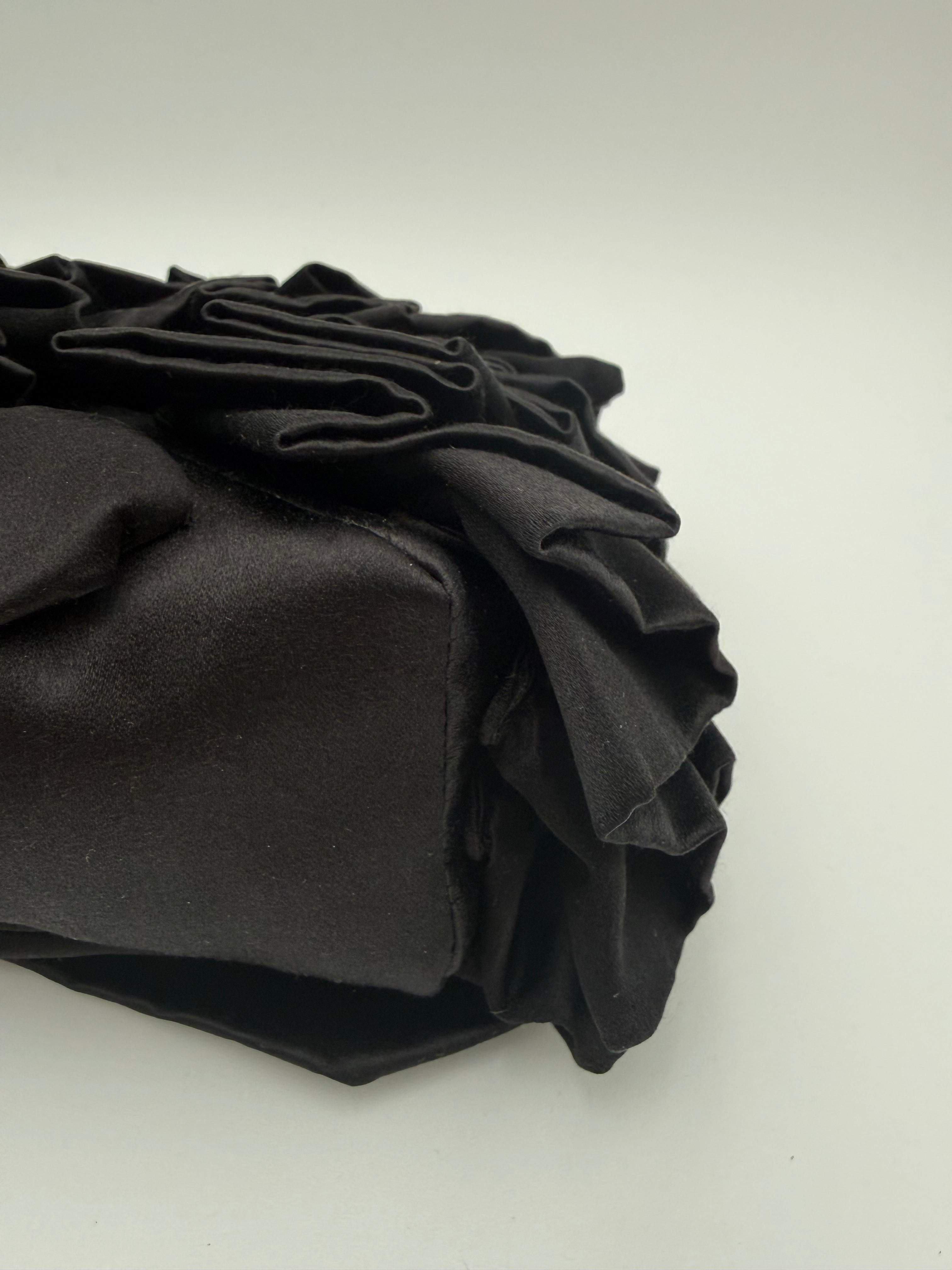 Pochette Dries Van Noten in Tessuto Tecnico Plissettato - Nero