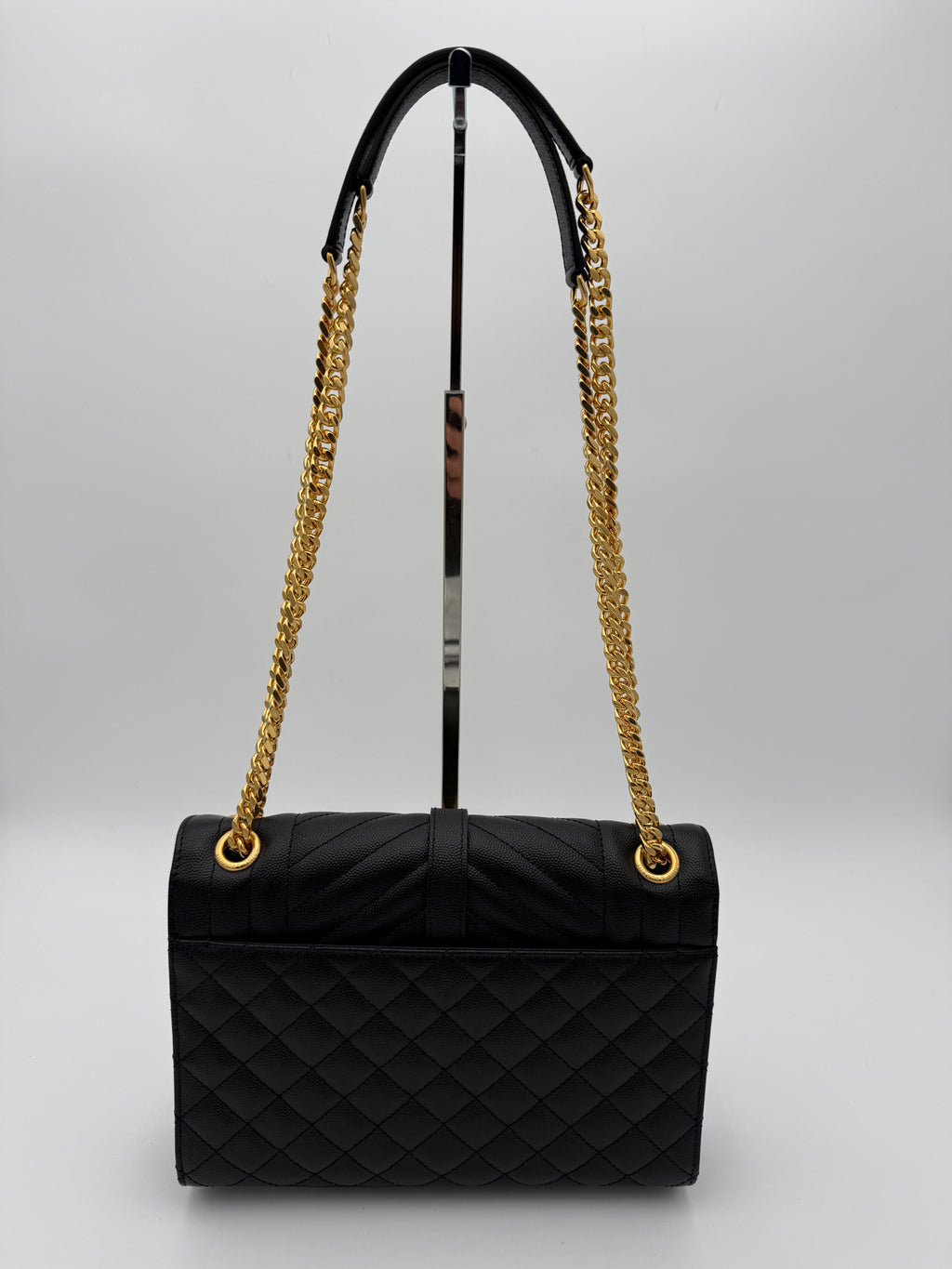Saint Laurent Envelope Borsa a Tracolla  in Pelle Nera
