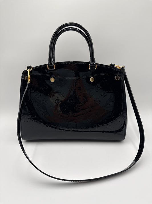 Louis Vuitton Borsa Brea MM Vernice Nera