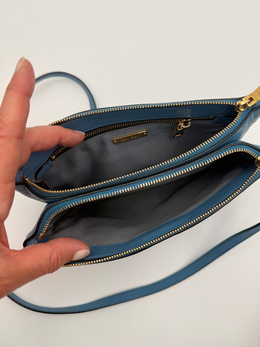 Borsa tracolla Miumiu in pelle Madras Color Mare