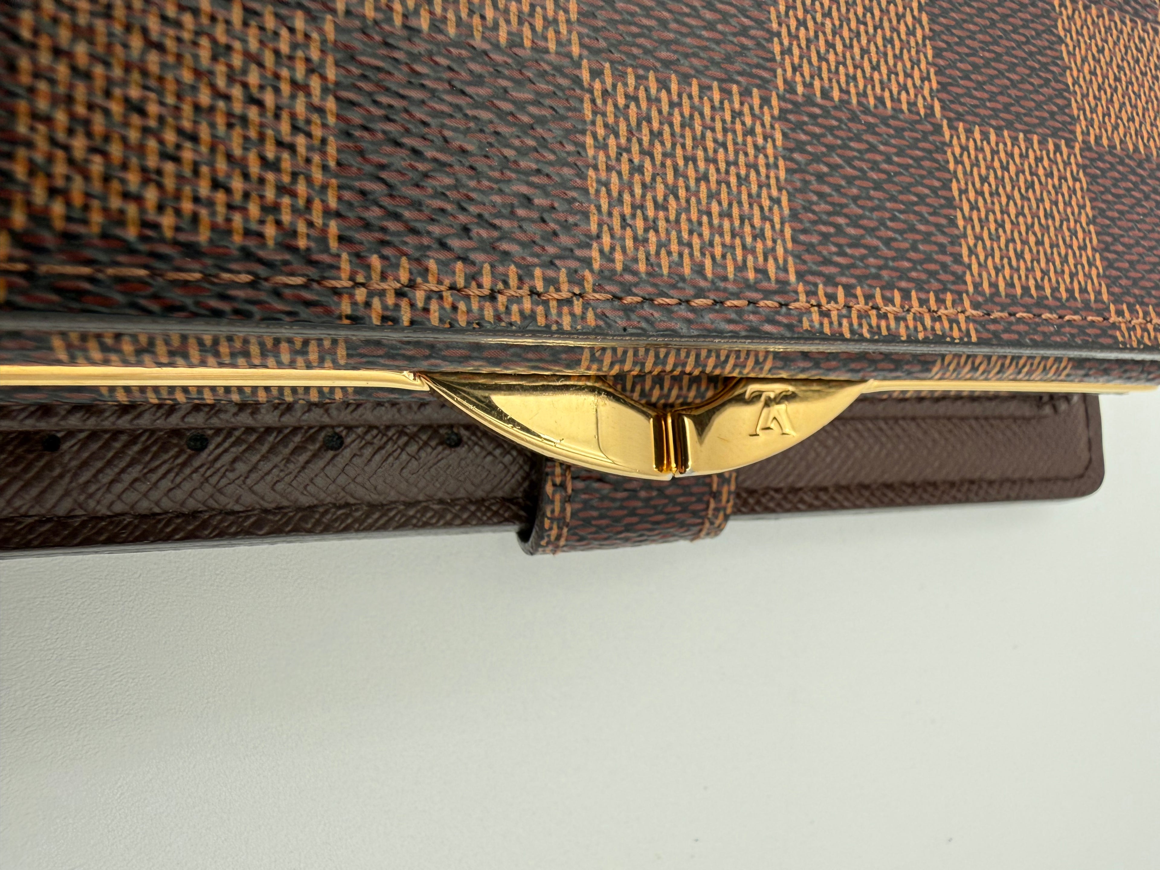 Louis Vuitton portafoglio in tela Damier Ebene