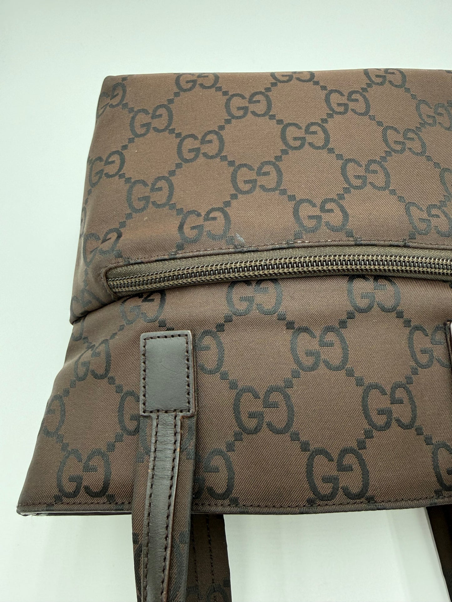 Gucci Borsa a mano in Tela Marrone Monogram