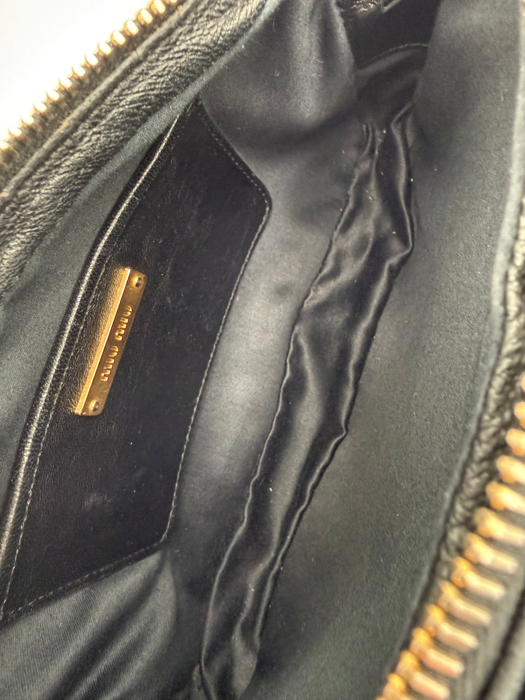 Borsa tracolla  Camera Miumiu in Pelle Matelassè Nera