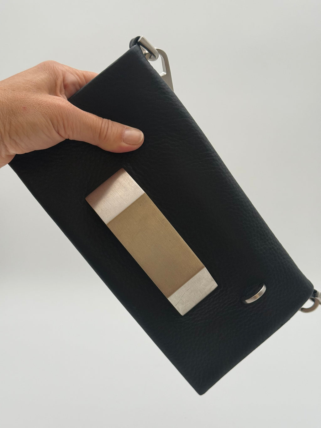 Rick Owens – Borsa Mini Pillow Griffin con Dettaglio Hardware Monumentale