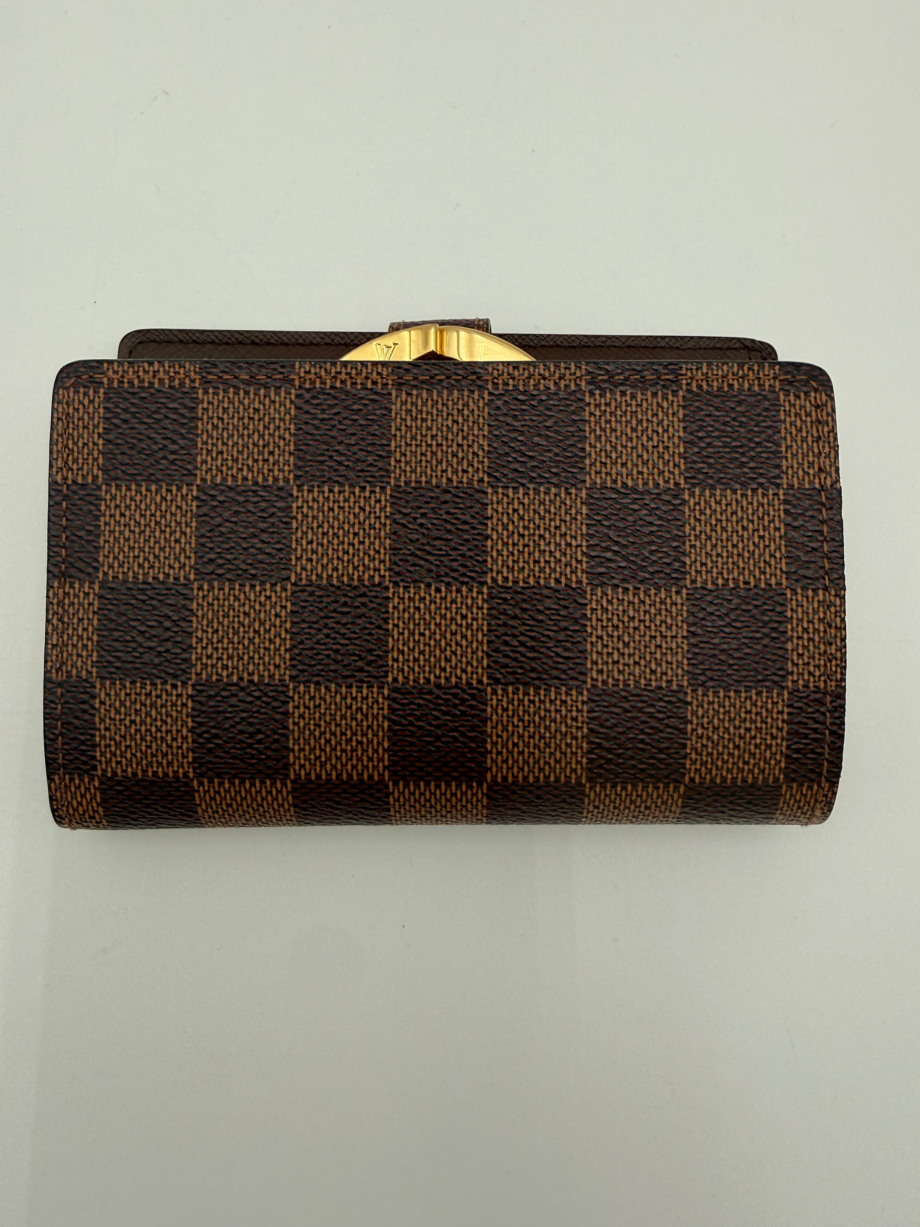 Louis Vuitton portafoglio in tela Damier Ebene